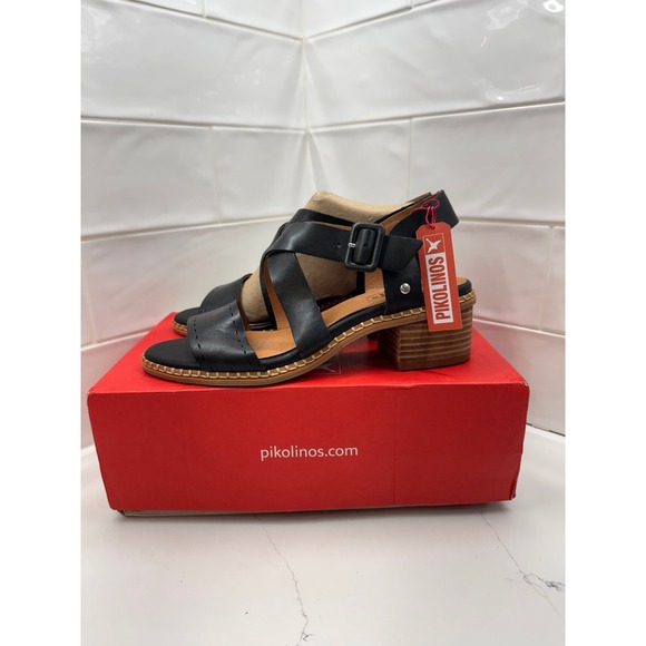 PIKOLINOS Heeled‎ Sandals Leather Blanes for Woman - Picture 1 of 6
